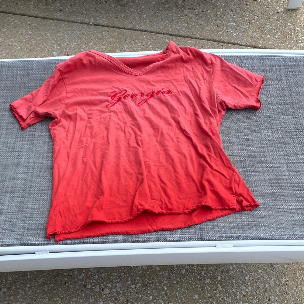Women's Red Georgia Top